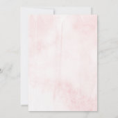 Über dem Mond | Girls Baby Shower Einladung (Rückseite)