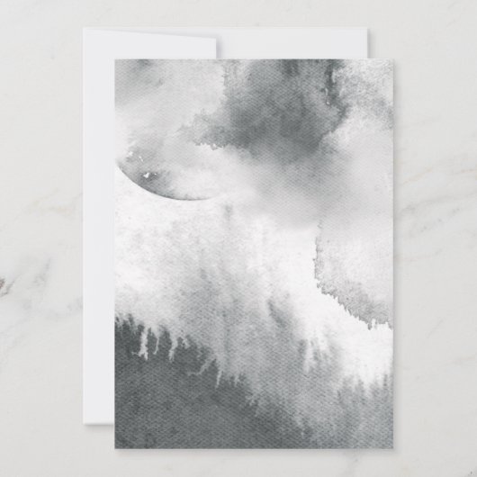 Über dem Mond-Gold-Gender-Neutral-Baby-Dusche Einladung (Rückseite)