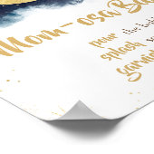 Über dem Mond Gold Stars Blue Mama Osa Bar Poster (Ecke)