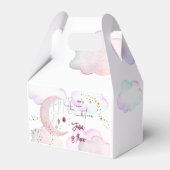 Über dem Mond herrlicher pastellfarbener Kindergeb Geschenkschachtel (Rückseite)