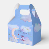 Über dem Mond herrlicher pastellfarbener Kindergeb Geschenkschachtel (Rückseite)