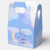 Über dem Mond herrlicher pastellfarbener Kindergeb Geschenkschachtel (Geöffnet)