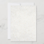 Über dem Mond-Hochzeits-Einladungs-Gold Einladung (Rückseite)