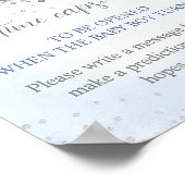 Über dem Mond Junge Duschzeit Kapselunterschrift Poster (Ecke)