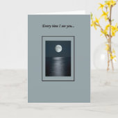 Über dem Mond Karte (Gelbe Blume)