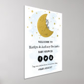 Über dem Mond | Kinderdusche Begrüßungszeichen Foliendrucke (Ablage )