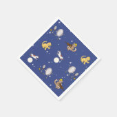 Über dem Mond Kinderzimmer Rhyme Babydusche Sip-n- Serviette (Ecke)