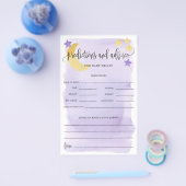 Über dem Mond, Lila Papierkarte für Kindervorhersa Flyer (Einzeln)