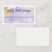 Über dem Mond, Lila schätzen Sie, wie viele Spielk Begleitkarte (Vorne/Hinten)