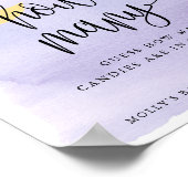 Über dem Mond Lila schätzen, wie viel Spiel Poster (Ecke)