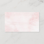 Über dem Mond | Mädchen Babydusche Begleitkarte (Rückseite)