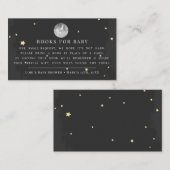 Über dem Mond | Moon & Stars Bücher für Baby Begleitkarte (Vorne/Hinten)