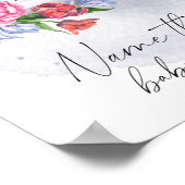 Über dem Mond Name dieses Babynahrung Poster (Ecke)