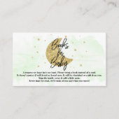 Über dem Mond | Neutrale Babyduschbücher für Kinde Begleitkarte (Vorderseite)