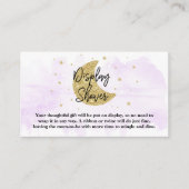 Über dem Mond | Neutrale Babydusche Begleitkarte (Vorderseite)