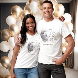 Über dem Mond - Neutrale Babydusche T-Shirt