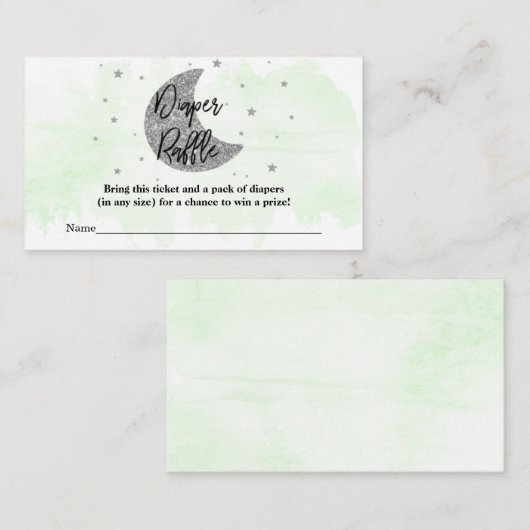 Über dem Mond | Neutrales Windschutzscheiben-Winde Begleitkarte (Vorne/Hinten)