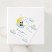 Über dem Mond Panda Bärenjunge Dusche Geschenkanhänger (Beispiel)