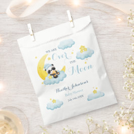 Über dem Mond Panda Bärenjunge Dusche Geschenktütchen