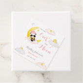Über dem Mond Panda Bear Girl Babydusche Geschenkanhänger (Beispiel)