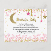 Über dem Mond Pink Babyduschbücher für Baby