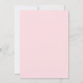 Über dem Mond Pink Girl Shower Einladung (Rückseite)