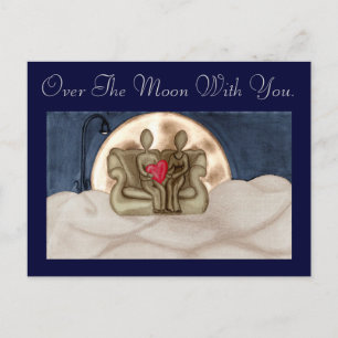 Über dem Mond Postkarte