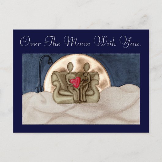 Über dem Mond Postkarte (Vorderseite)