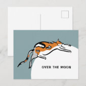 Über dem Mond Postkarte (Vorne/Hinten)