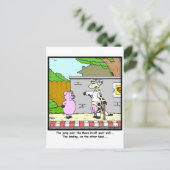 Über dem Mond Postkarte (Stehend Vorderseite)