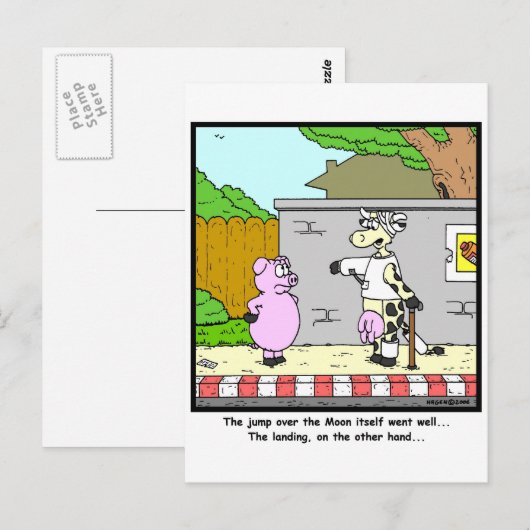 Über dem Mond Postkarte (Vorne/Hinten)