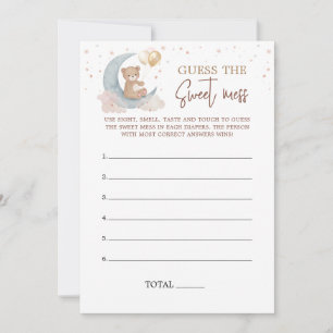 Über dem Mond rächen Sie die Sweet Mess Game Card Einladung