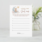 Über dem Mond rächen Sie die Sweet Mess Game Card Einladung (Stehend Vorderseite)