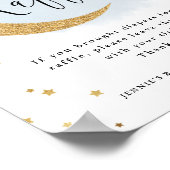 Über dem Mond radelt die Dusche des blauen Windes Poster (Ecke)