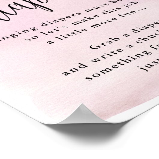 Über dem Mond Rosa Spätabenteuer-Aktivität Poster (Ecke)