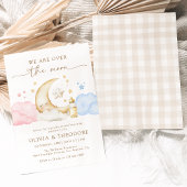 Über dem Mond - Rosa und Blaues Geschlecht offenba Einladung