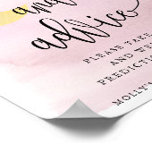 Über dem Mond rosa Vorhersagen und Ratschläge anze Poster (Ecke)