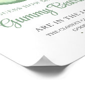 Über dem Mond schätzen, wie viele Gummibären Poster (Ecke)