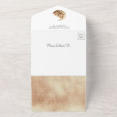 Über dem Mond schlafend Teddy Bear Boho Babydusche All In One Einladung (Außenbereich)