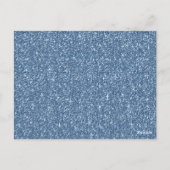 Über dem Mond Silver Blue Baby Duschbücher Postkarte (Rückseite)