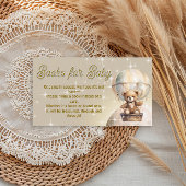 Über dem Mond Teddy Bärenbücher für Baby Begleitkarte