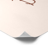 Über dem Mond Teddy Bärendusche Begrüßungszeichen Poster (Ecke)