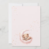 Über dem Mond Teddy Bärendusche Einladung (Rückseite)