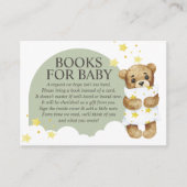 Über dem Mond Teddy Bärenpaare Grüne Bücher für Ba Begleitkarte (Vorderseite)