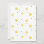 Über dem Mond Teddy Bärensage Green Baby Dusche Einladung (Rückseite)