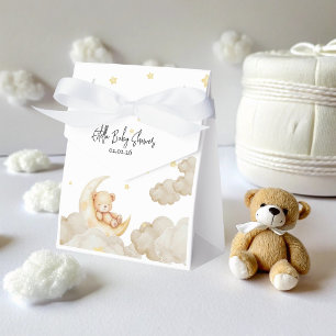 Über dem Mond Teddybär Sternen Babyparty Geschenkschachtel