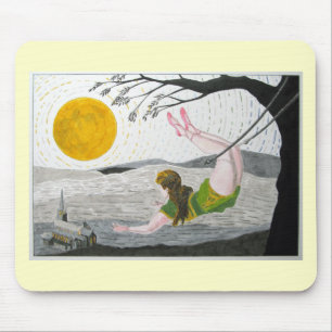 Über dem Mond über Ihnen! Mousepad