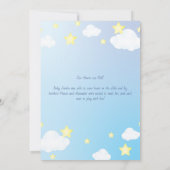 Über dem Mond und den Sternen Ankündigung zur Gebu (Rückseite)