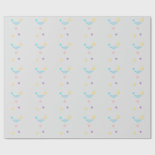 Über dem Mond und den Sternen benutzerdefinierter  Geschenkpapier