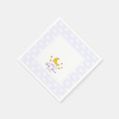 Über dem Mond und den Sternen Geschlechtsneutrale  Serviette (Ecke)